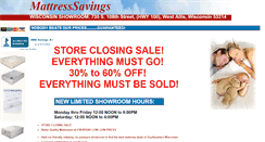 Desktop Screenshot of mattresssavings.com